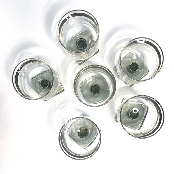 🌟VINTAGE🌟 Federal MCM Nordic Short Stem Goblets w/ Butterfly - Set of 6 - Picture 6 of 10